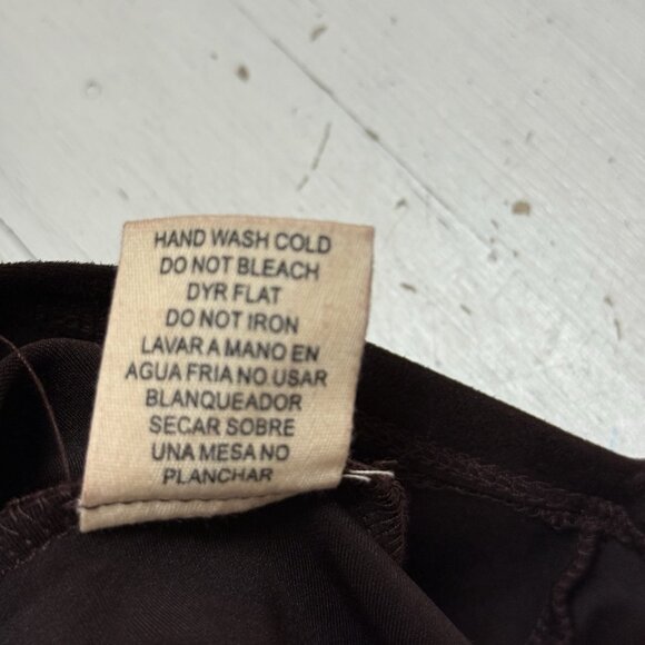 AMT Studio Vintage Look Designer Midi Length Dolman Dress Sz L Rich Brown $288 - Picture 10 of 10